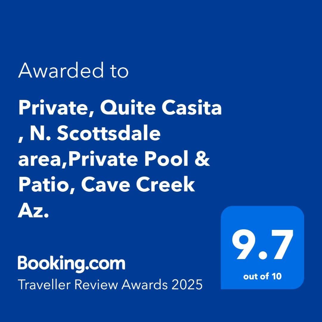 Private, Quite Casita , N. Scottsdale Area,Private Pool & Patio, Cave Creek Az. Apartamento Exterior foto